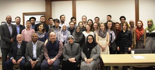 لقاء مع مجموعة من الطلبة في الدورة الشتوية للمعهد العالمي للفكر الإسلامي